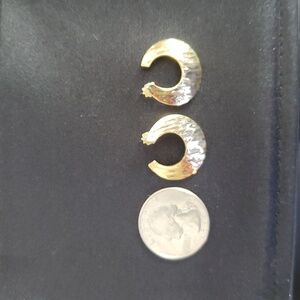 Monet gold tone earrings